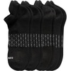 image:imageHanes Mens Socks Absolute Comfort Cushioned Moisturewicking Seamless Toe 4 Pack Ankle Crew and Heel Shield SocksBlack  Heel Shield