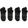 image:imageHanes Mens Socks Absolute Comfort Cushioned Moisturewicking Seamless Toe 4 Pack Ankle Crew and Heel Shield SocksBlack  Heel Shield