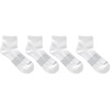 image:imageHanes Mens Socks Absolute Comfort Cushioned Moisturewicking Seamless Toe 4 Pack Ankle Crew and Heel Shield SocksWhite  Ankle
