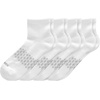 image:imageHanes Mens Socks Absolute Comfort Cushioned Moisturewicking Seamless Toe 4 Pack Ankle Crew and Heel Shield SocksWhite  Ankle