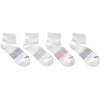 image:imageHanes Mens Socks Absolute Comfort Cushioned Moisturewicking Seamless Toe 4 Pack Ankle Crew and Heel Shield SocksWhite Color  Ankle
