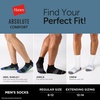 image:imageHanes Mens Socks Absolute Comfort Cushioned Moisturewicking Seamless Toe 4 Pack Ankle Crew and Heel Shield SocksWhite Color  Ankle