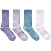 image:imageHanes Mens Socks Absolute Comfort Cushioned Moisturewicking Seamless Toe 4 Pack Ankle Crew and Heel Shield SocksWhiteBlue  Crew