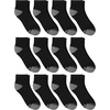 image:imageHanes Mens Socks Active Cool Xtemp Lightweight Moisturewicking Cushioned Ankle Crew and No Show 12 and 14 Pair PacksBlack  Ankle 14 Pair