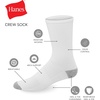 image:imageHanes Mens Socks Active Cool Xtemp Lightweight Moisturewicking Cushioned Ankle Crew and No Show 12 and 14 Pair PacksBlack  Crew 12 Pair