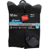 image:imageHanes Mens Socks Active Cool Xtemp Lightweight Moisturewicking Cushioned Ankle Crew and No Show 12 and 14 Pair PacksBlack  Crew 12 Pair