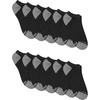 image:imageHanes Mens Socks Active Cool Xtemp Lightweight Moisturewicking Cushioned Ankle Crew and No Show 12 and 14 Pair PacksBlack  No Show 12 Pair