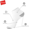 image:imageHanes Mens Socks Active Cool Xtemp Lightweight Moisturewicking Cushioned Ankle Crew and No Show 12 and 14 Pair PacksBlack Stripe  Ankle 14 Pair