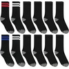 image:imageHanes Mens Socks Active Cool Xtemp Lightweight Moisturewicking Cushioned Ankle Crew and No Show 12 and 14 Pair PacksBlack Stripe  Crew 14 Pair