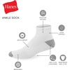 image:imageHanes Mens Socks Active Cool Xtemp Lightweight Moisturewicking Cushioned Ankle Crew and No Show 12 and 14 Pair PacksWhite  Ankle 12 Pair