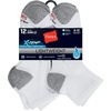 image:imageHanes Mens Socks Active Cool Xtemp Lightweight Moisturewicking Cushioned Ankle Crew and No Show 12 and 14 Pair PacksWhite  Ankle 12 Pair