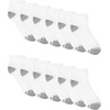 image:imageHanes Mens Socks Active Cool Xtemp Lightweight Moisturewicking Cushioned Ankle Crew and No Show 12 and 14 Pair PacksWhite  Ankle 14 Pair