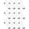 image:imageHanes Mens Socks Active Cool Xtemp Lightweight Moisturewicking Cushioned Ankle Crew and No Show 12 and 14 Pair PacksWhite  Ankle 14 Pair