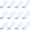image:imageHanes Mens Socks Active Cool Xtemp Lightweight Moisturewicking Cushioned Ankle Crew and No Show 12 and 14 Pair PacksWhite  Low Cut 12 Pair