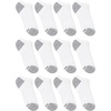 image:imageHanes Mens Socks Active Cool Xtemp Lightweight Moisturewicking Cushioned Ankle Crew and No Show 12 and 14 Pair PacksWhite  No Show 12 Pair