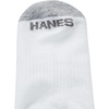 image:imageHanes Mens Socks Active Cool Xtemp Lightweight Moisturewicking Cushioned Ankle Crew and No Show 12 and 14 Pair PacksWhite Stripe  Ankle 14 Pair