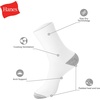 image:imageHanes Mens Socks Active Cool Xtemp Lightweight Moisturewicking Cushioned Ankle Crew and No Show 12 and 14 Pair PacksWhite Stripe  Crew 14 Pair