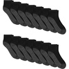 image:imageHanes Mens Socks Xtemp Cushioned Low Cut Socks 12 amp 14 Pair PacksBlack  Ankle 14 Pair