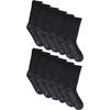 image:imageHanes Mens Socks Xtemp Cushioned Low Cut Socks 12 amp 14 Pair PacksBlack  Crew 12 Pair