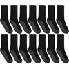 image:imageHanes Mens Socks Xtemp Cushioned Low Cut Socks 12 amp 14 Pair PacksBlack  Crew 14 Pair