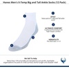 image:imageHanes Mens Socks Xtemp Cushioned Low Cut Socks 12 amp 14 Pair PacksWhite  Ankle 12 Pair