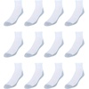 image:imageHanes Mens Socks Xtemp Cushioned Low Cut Socks 12 amp 14 Pair PacksWhite  Ankle 12 Pair