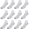 image:imageHanes Mens Socks Xtemp Cushioned Low Cut Socks 12 amp 14 Pair PacksWhite  Ankle 12 Pair