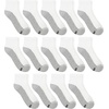 image:imageHanes Mens Socks Xtemp Cushioned Low Cut Socks 12 amp 14 Pair PacksWhite  Ankle 14 Pair