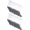 image:imageHanes Mens Socks Xtemp Cushioned Low Cut Socks 12 amp 14 Pair PacksWhite  Crew 12 Pair