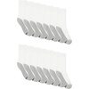 image:imageHanes Mens Socks Xtemp Cushioned Low Cut Socks 12 amp 14 Pair PacksWhite  Crew 14 Pair