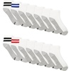 image:imageHanes Mens Socks Xtemp Cushioned Low Cut Socks 12 amp 14 Pair PacksWhite Stripe  Ankle 14 Pair