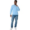 image:imageHanes Mens Sweatshirt EcoSmart Fleece Crewneck Sweatshirt Big amp Tall Available 1 or 2PackLight Blue