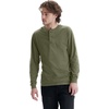 image:imageHanes Mens TShirts Mens Beefyt Henley Shirts Mens Cotton Long Sleeve ShirtsCamouflage Green Htr