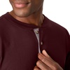 image:imageHanes Mens TShirts Mens Beefyt Henley Shirts Mens Cotton Long Sleeve ShirtsMulled Berry