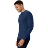 image:imageHanes Mens TShirts Mens Beefyt Henley Shirts Mens Cotton Long Sleeve ShirtsNavy Heather