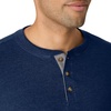 image:imageHanes Mens TShirts Mens Beefyt Henley Shirts Mens Cotton Long Sleeve ShirtsNavy Heather
