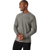 image:imageHanes Mens TShirts Mens Beefyt Henley Shirts Mens Cotton Long Sleeve ShirtsPebblestone Crossdye