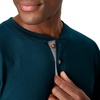 image:imageHanes Mens TShirts Mens Beefyt Henley Shirts Mens Cotton Long Sleeve ShirtsPetro Teal