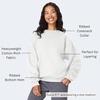image:imageHanes Mens Ultimate Sweatshirt Heavyweight Fleece Sweatshirt Crewneck Pullover for MenWhite