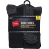 image:imageHanes Mens Work Socks Cushioned Crew Socks Moisturewicking Socks amp Odor Control Black amp White 6 amp 12 Pack AvailableBlack
