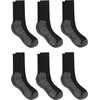 image:imageHanes Mens Work Socks Cushioned Crew Socks Moisturewicking Socks amp Odor Control Black amp White 6 amp 12 Pack AvailableBlack