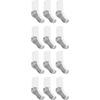 image:imageHanes Mens Work Socks Cushioned Crew Socks Moisturewicking Socks amp Odor Control Black amp White 6 amp 12 Pack AvailableWhite  12 Pack