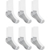 image:imageHanes Mens Work Socks Cushioned Crew Socks Moisturewicking Socks amp Odor Control Black amp White 6 amp 12 Pack AvailableWhite