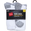 image:imageHanes Mens Work Socks Cushioned Crew Socks Moisturewicking Socks amp Odor Control Black amp White 6 amp 12 Pack AvailableWhite