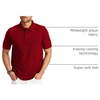 image:imageHanes Mens XTemp Short Sleeve Polo Shirt Midweight Mens ShirtDeep Red