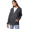 image:imageHanes Mens Zipup Hoodie Ecosmart Fleece Fullzip Hoodie for Men Hooded SweatshirtCharcoal Heather