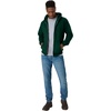 image:imageHanes Mens Zipup Hoodie Ecosmart Fleece Fullzip Hoodie for Men Hooded SweatshirtDeep Forest
