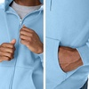 image:imageHanes Mens Zipup Hoodie Ecosmart Fleece Fullzip Hoodie for Men Hooded SweatshirtLight Blue