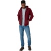 image:imageHanes Mens Zipup Hoodie Ecosmart Fleece Fullzip Hoodie for Men Hooded SweatshirtMulled Berry
