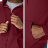 image:imageHanes Mens Zipup Hoodie Ecosmart Fleece Fullzip Hoodie for Men Hooded SweatshirtMulled Berry